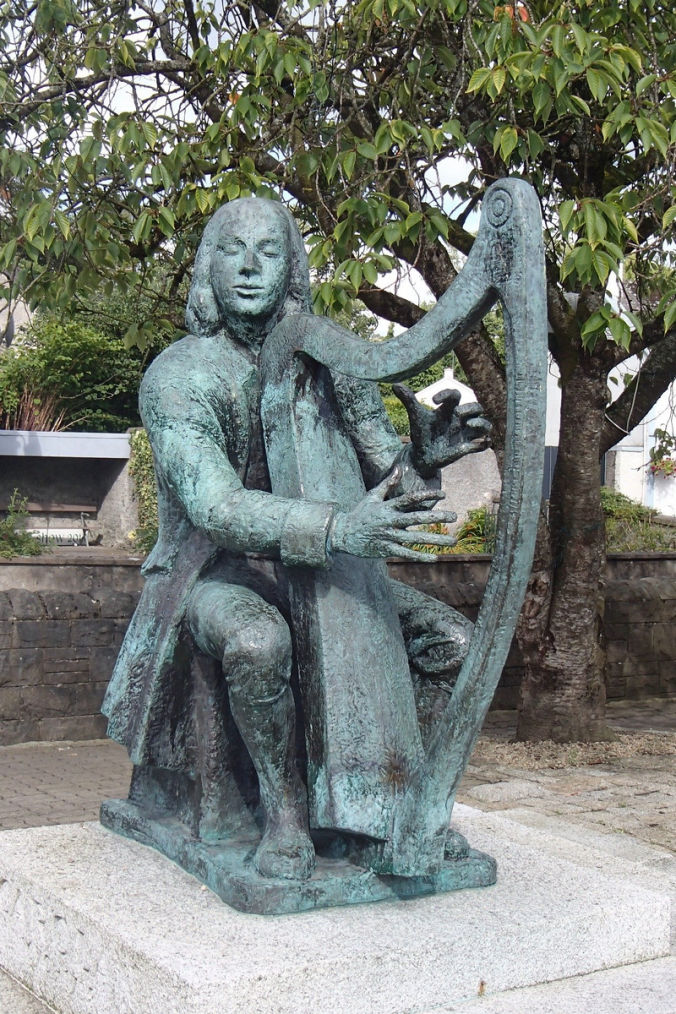 Bild  Statue Blinder Harfenist